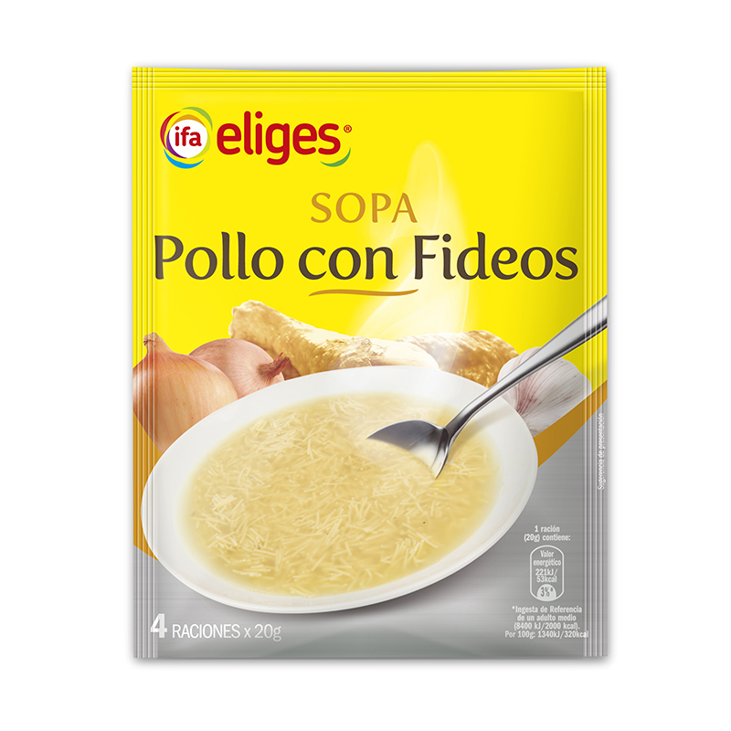 SOPA DE POLLO CON FIDEOS | Piedra Online